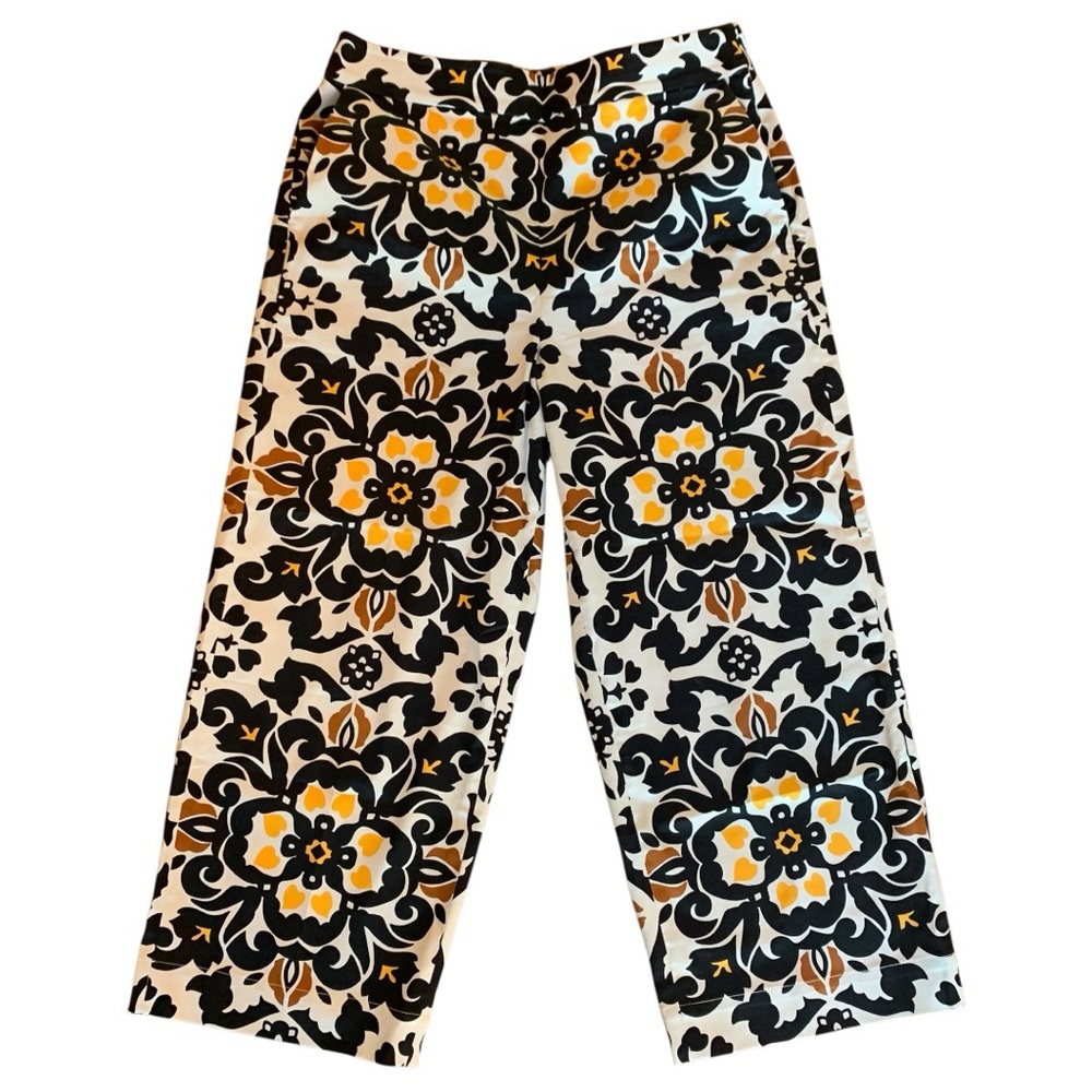 Boden Crop Stretch Trouser Pants Size 8P Cropped Wide Leg Spring NWOT -Von Maur - Picture 4 of 9